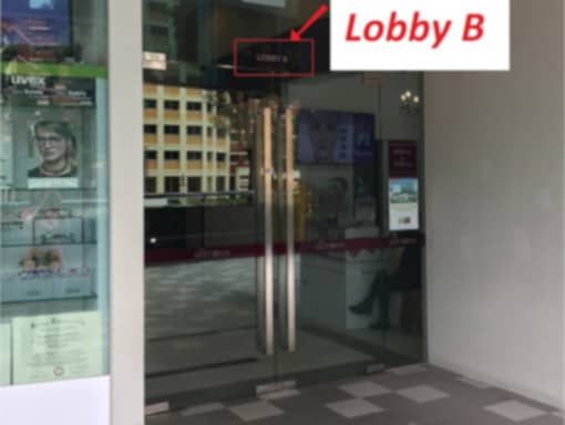 The Midtown Lobby B Entrance
